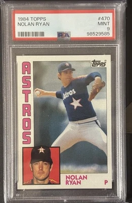 1984 Topps #470 Nolan Ryan Houston Astros HOF PSA 9 Mint - Image 1 of 2