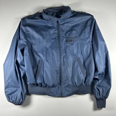 Только для членов куртка Европа Craft винтажный 90-х небесно-голубой бомбардировщик кафе гонщик размер L 46 - Изображение 1 из 4