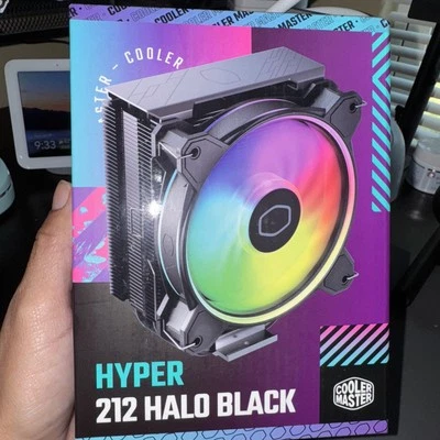 New Cooler Master Hyper 212 Halo 120mm CPU Fan w/ Heatsink Black Open Box - Image 1 of 4