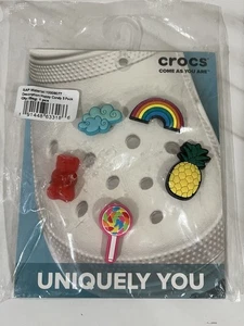 Crocs Jibbitz Uniquely You Happy Candy Regenbogen Trendy Schuhe Charms 5 Stück - Bild 1 von 5