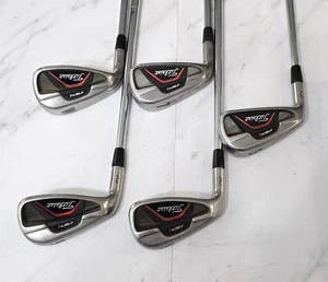 Left Hand Titleist 712 AP1 Iron Set 5-W / Stiff Flex / Missing 6 Iron - Picture 1 of 3