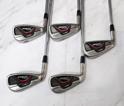 Left Hand Titleist 712 AP1 Iron Set 5-W / Stiff Flex / Missing 6 Iron - Image 1 of 3