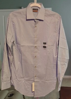 Van Heusen Stain Shield Slim Fit Stretch Fabric Dress Shirt 14-14.5 32/33 - Image 1 of 3
