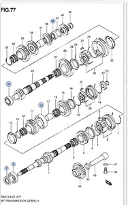 NEW GENUINE Suzuki SWIFT 1.3 Gearbox Bearing Service Kit Set CURE FOR NOISEY - Picture 1 of 4