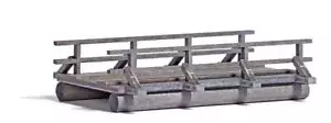 Busch 1850 HO Scale Wooden Bridge -- Laser-Cut Wood Kit - Picture 1 of 1