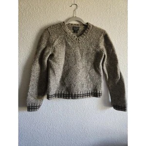Vintage Abercrombie & Fitch V- Neck Women's Wool Basic Casual Sweater-Sm - Picture 1 of 4