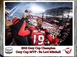 CFL 2018 Grey Cup MVP Calgary Stampeders QB Bo Levi Mitchell Color 8 X 10 Photo