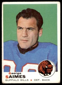 1969 TOPPS GEORGE SAIMES BUFFALO BILLS #142 - Picture 1 of 2