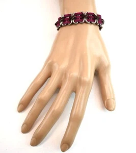 Leather Braid Chain Link Bracelet Handmade Boho Hippie Fashion - Picture 1 of 18