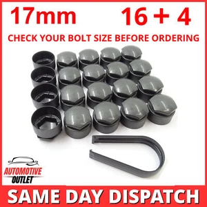 20x17mm Brillant Gris Capuchons Écrou Roue pour Audi A1 A2 A3 A4 A5 A6 A8 Q5 Q7 - Photo 1 sur 12