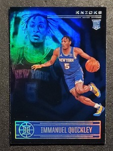 2020-21 Immanuel Quickley RC #154 Panini Illusions Blue Holo Prizm - NY Knicks