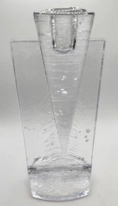 Kosta Boda Kjell Engman Clear "Ice Age" Candleholder--11" Tall - Picture 1 of 4
