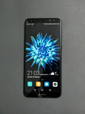 Smartphone Huawei Mate 10 Lite 64 GB Aurora Blu con vetro rotto - Immagine 1 di 4