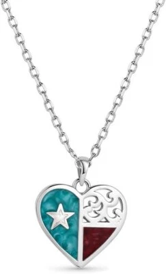 Montana Silversmiths Love for Texas Necklace - NC5818 - Image 1 of 4