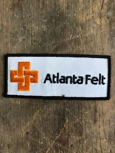 Vtg Atlanta Felt Embroidered Patch Sew On 5” Badge Georgia Business Advertising - Picture 1 of 4