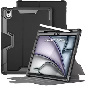 Funda para iPad Air 11 pulgadas M2 2024 Soporte Poético Folio Cubierta Pantalla Incorporada Negra - Imagen 1 de 6