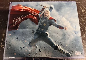 CHRIS HEMSWORTH SIGNED AUTOGRAPH 11X14 THOR PHOTO BAS BECKETT MARVEL AVENGERS - Picture 1 of 4