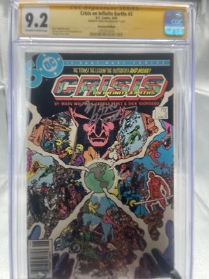 Crisis on Infinite Earths #3; signed by MARV WOLFMAN - Image 1 of 2