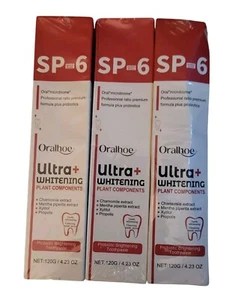 3 Lot SP-6 Ultra+ Whitening Probiotic Brightening Toothpaste Ex 07/2027 Sealed - Picture 1 of 16
