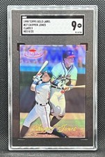 1998 Topps Gold Label Red /25 Class 3 Chipper Jones SGC 9 Braves