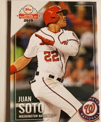 2019 TOPPS NATIONAL BASEBALL CARD DAY JUAN SOTO WASHINGTON NATIONALS - Image 1 of 2