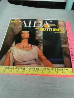 ANDRE KOSTELANETZ-Verdi:AIDA (1955) Mono *Original 6-Eye* COLUMBIA LP - Image 1 of 4