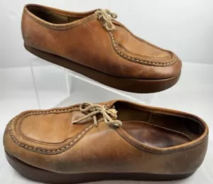 Zapatos de Colección Anne Kalso Earth Para Hombre Talla 10 Marrón Cuero Zueco Sin Cordones USADOS - Imagen 1 de 8