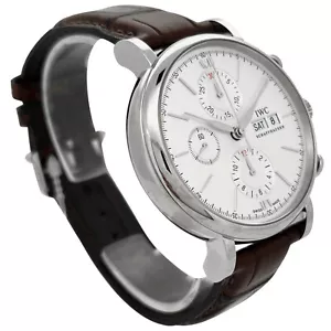 New IWC Portofino Chronograph Stainless Steel 42 mm Silver Watch IW391027 - Picture 1 of 1