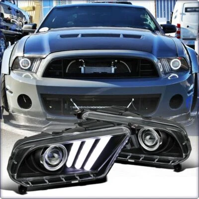 2x SCHEINWERFER HAUPTSCHEINWERFER H1 L E D FÜR FORD MUSTANG USA 2009 - 2015 - Bild 1 von 3