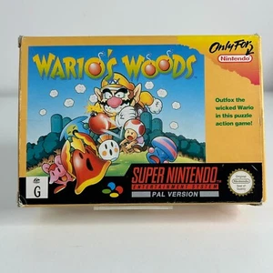 Wario's Woods Nintendo Super NES (SNES 1996, PAL) Complete CIB VGC - Picture 1 of 9