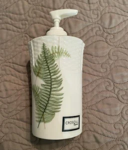 Croscill Fern Soap/Lotion Ceramic Dispenser Bath Powder Room - Picture 1 of 6
