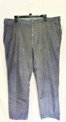 Pantalones de pierna recta gris pana IZOD para hombre talla 40x30 nuevos con etiquetas originales $80 Foto 1 de 4