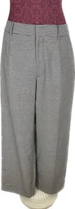Club Monaco Women's Pants Micro Check Black Retail $249 - Picture 1 of 6
