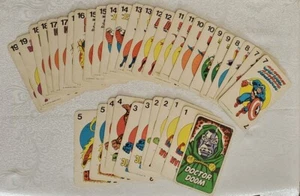 Marvel Comics Super Heroes card game vintage 1978 Milton Bradley incomplete set - Picture 1 of 16