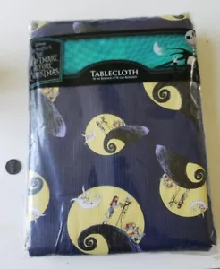 Nightmare Before Christmas Tablecloth 70" Round Jack Skellington Sally Zero NBC - Picture 1 of 13