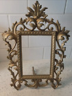 Antique Heavy Metal Art Nouveau Easel Picture Frame Numbered
