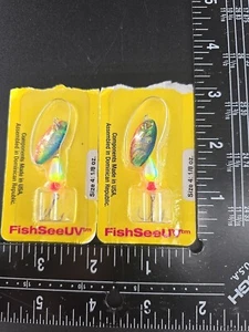 2 hilanderos Panther Martin 1/8 oz tamaño 4 salmón/cabeza de acero en embalaje envejecido - Imagen 1 de 1
