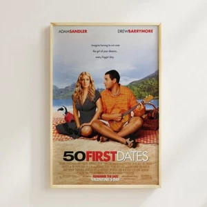 50 First Dates 2004 Movie Poster Wall Decor Art Print Canvas Poster - Picture 1 of 5