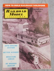 Railroad Model Craftsman OCT 1956 Vol. 25 No. 5 Trains Mancave Vintage Magazine - Picture 1 of 4
