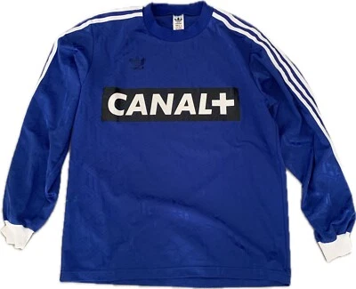 Ancien maillot porté coupe de France ? Adidas canal plus football - Photo 1/4