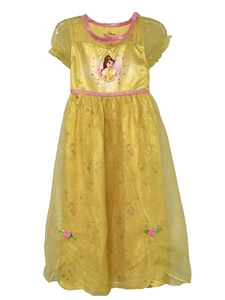 Disney Princess Belle Girl's Size 4T Beauty And The Beast Yellow Sleep Dress - Picture 1 of 10