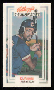 1983 Kellogg's 3-D Super Stars #27 Leon Durham Baseball Card - - Excellent
