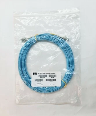 HP ORIGINAL AJ837-63002 15M MULTI-MODE OM3 LC-LC  FIBER CHANNEL CABLE - Image 1 of 4
