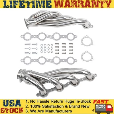 Cabezales de escape aptos para Chevrolet repuesto ajuste directo GEARZAAR 2 piezas nuevos Foto 1 de 4