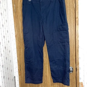 Dickies Mens FLEX Cargo Work Pants 38x30, DARK NAVY Regular Straight - Picture 1 of 9