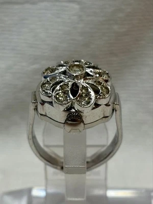 Reloj Chandler Anillo Analógico Piedra Plata Cuerda Manual Usado Foto 1 de 4