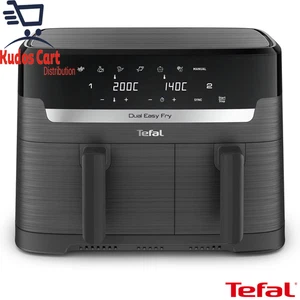 Tefal Easy Fry Essential Dual Air Fryer 8,3L Kochen Braten Backen Dampf Dörren - Bild 1 von 9
