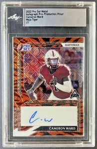 Cameron Cam Ward 1/1 Auto Pro Set Metal Pre-Production Proof Mojo Tiger - Picture 1 of 2