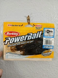 Berkley Powerbait Craw Gambe Pazze Chigger Craw 3" Zucca Verde 7ct Plastica Morbida - Foto 1 di 2