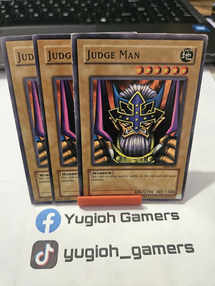 Yu-Gi-Oh Judge Man X3 SDK  Unlimited Common Light Played  - Image 1 of 1